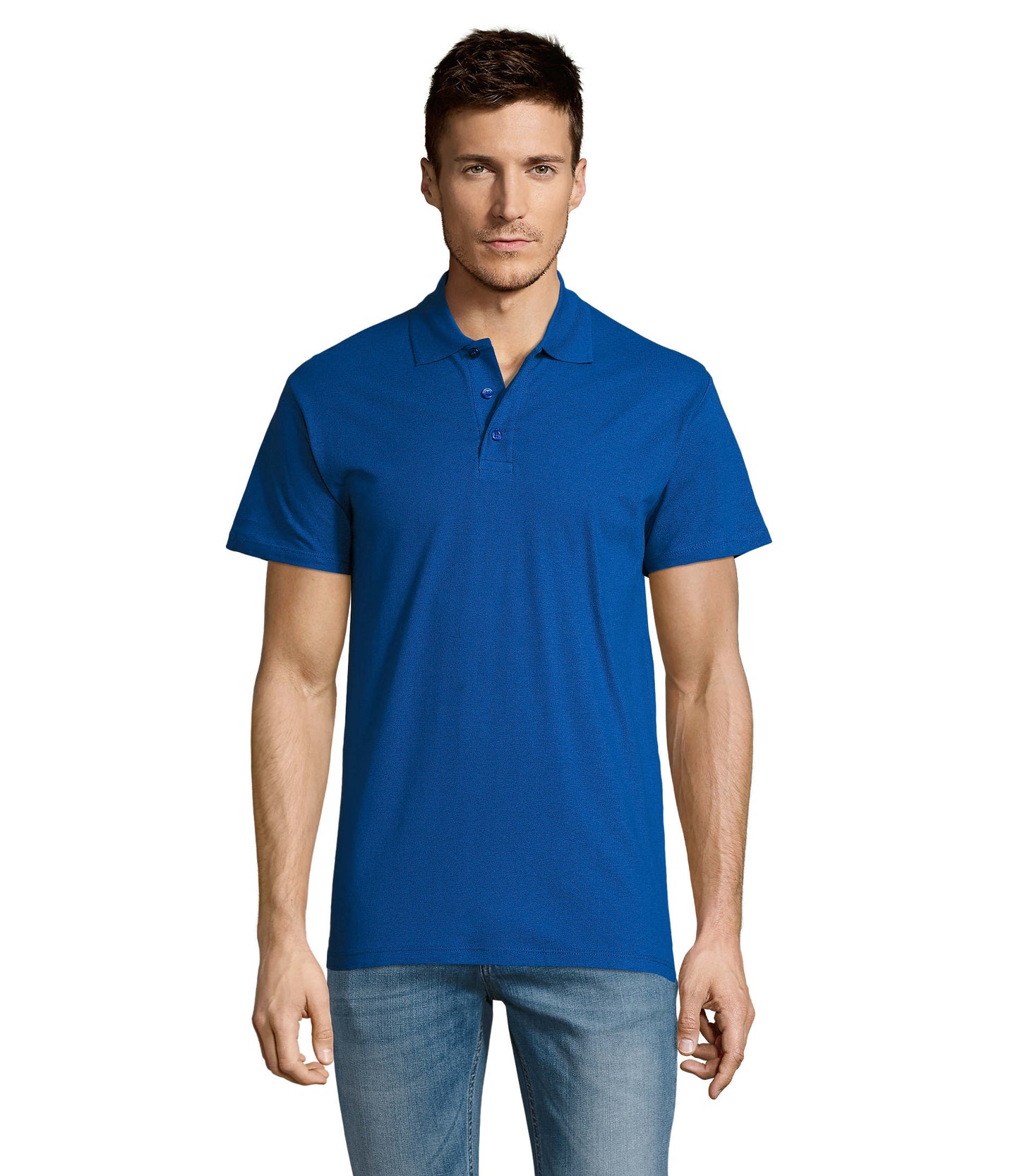 Polo homem de cor azul real/royal,