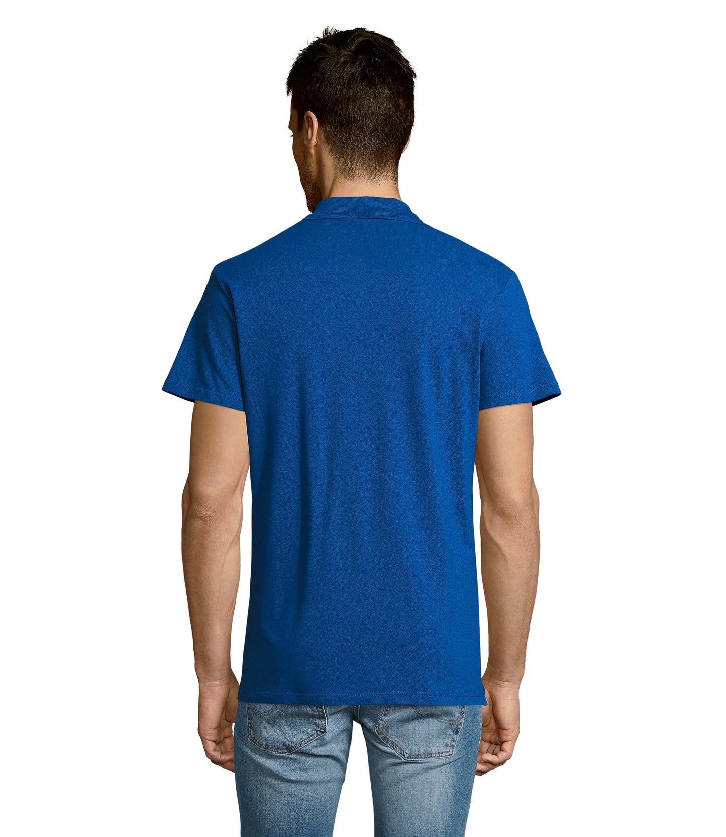 Polo homem de cor azul real/royal,