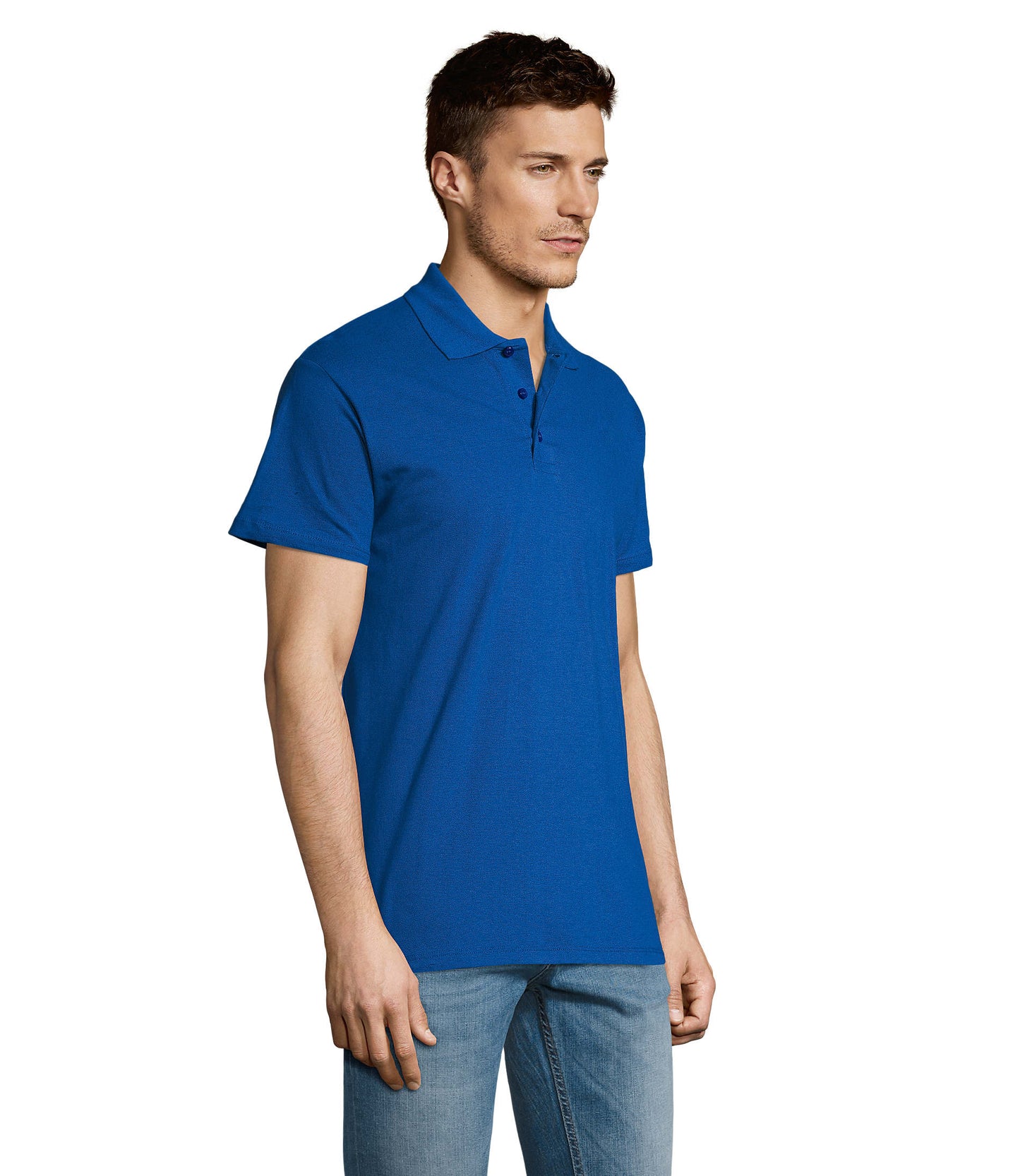 Polo homem de cor azul real/royal,