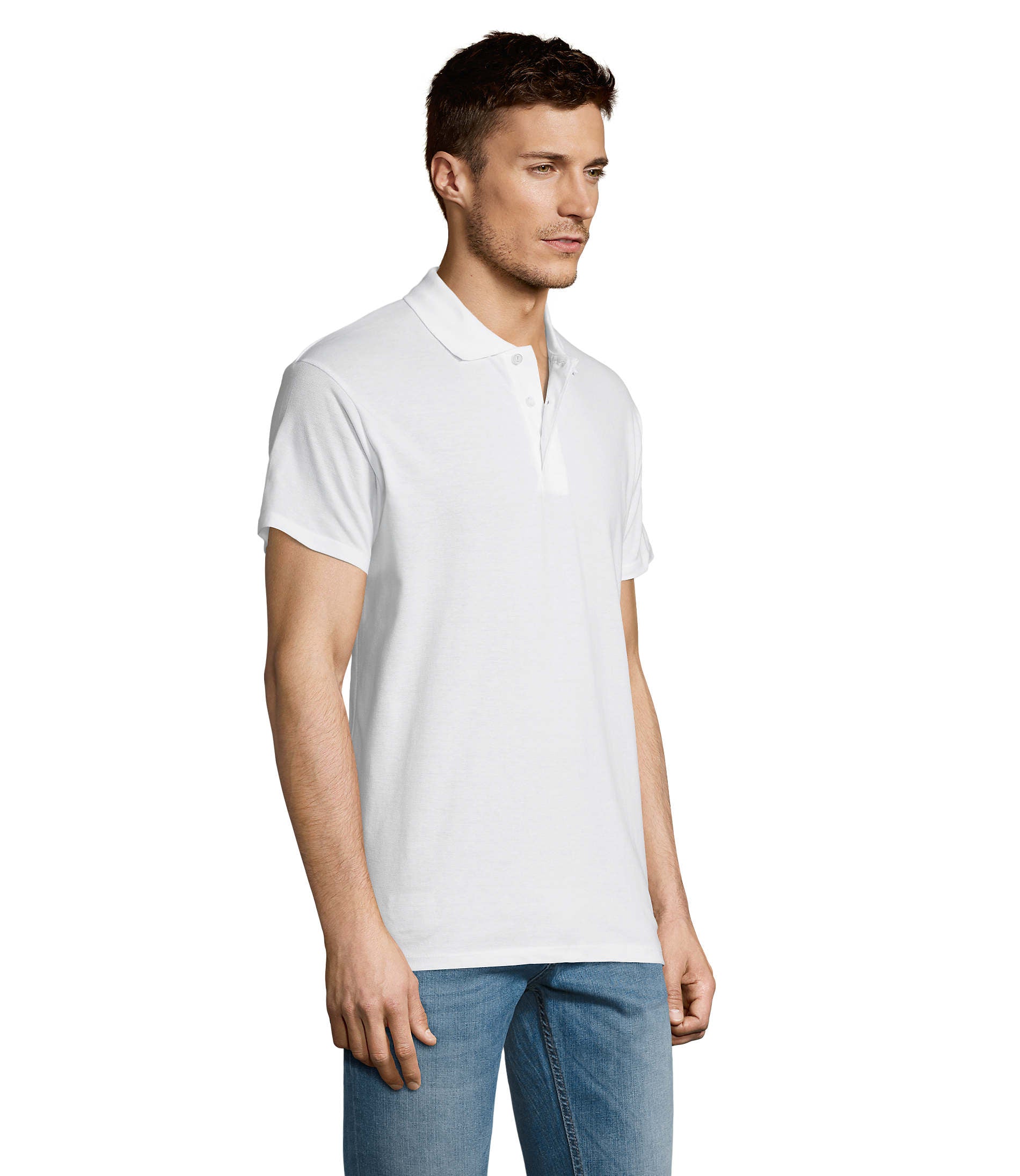 Polo homem de cor branco