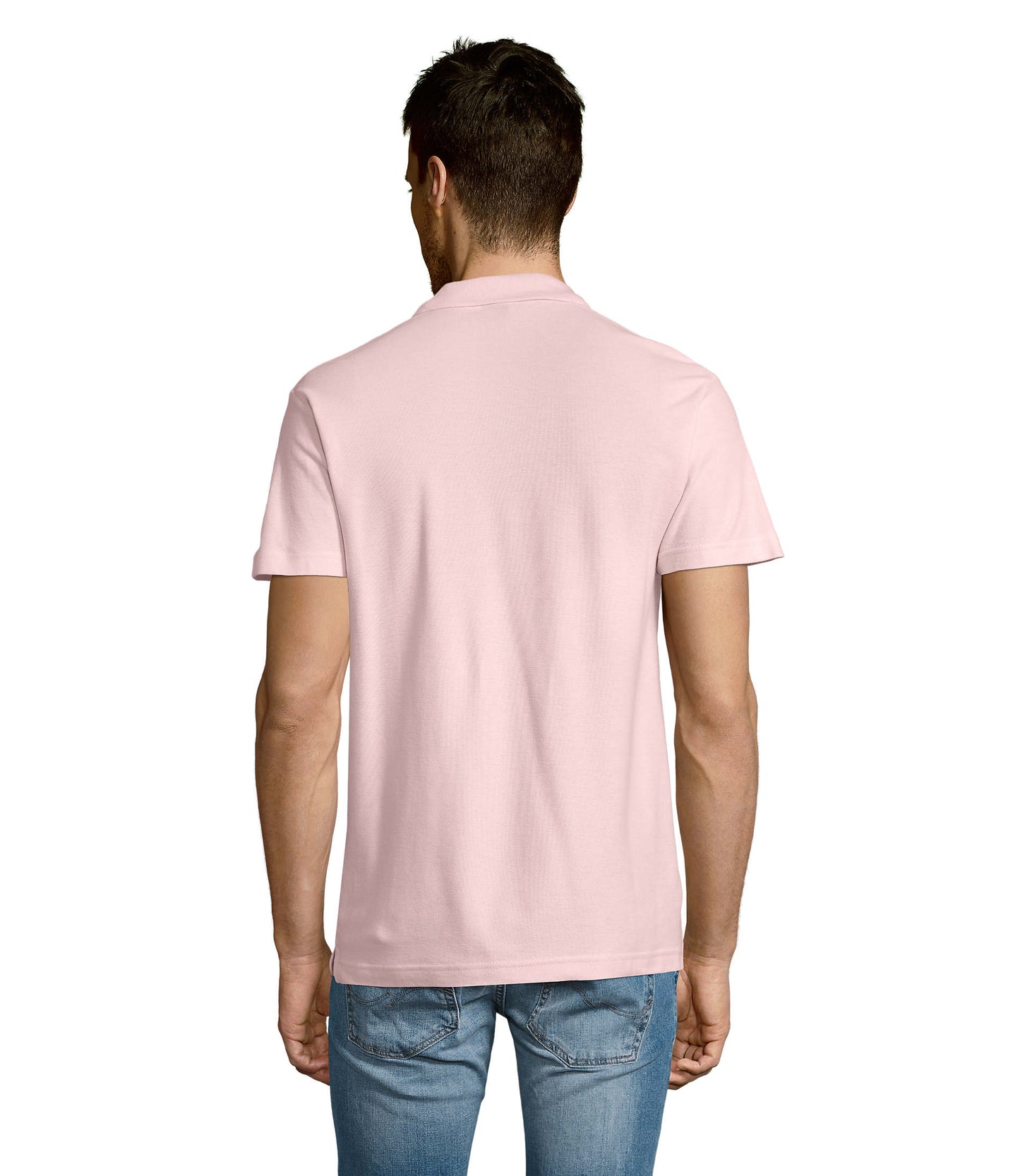 Polo homem de cor cor-de-rosa