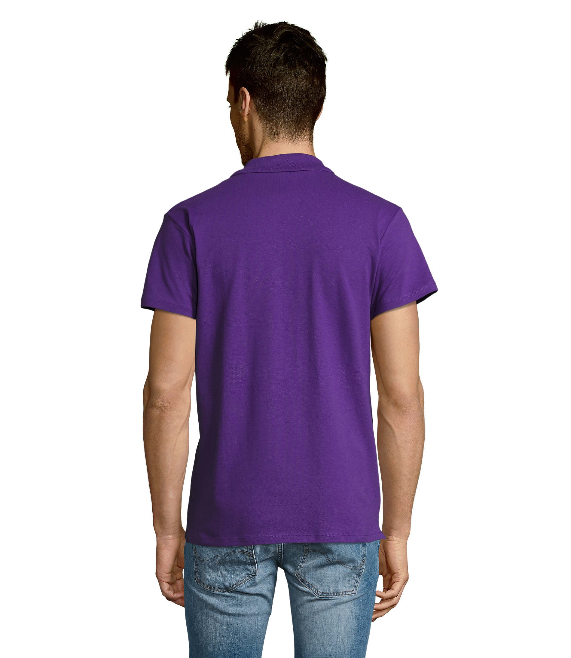Polo homem de cor roxo escuro