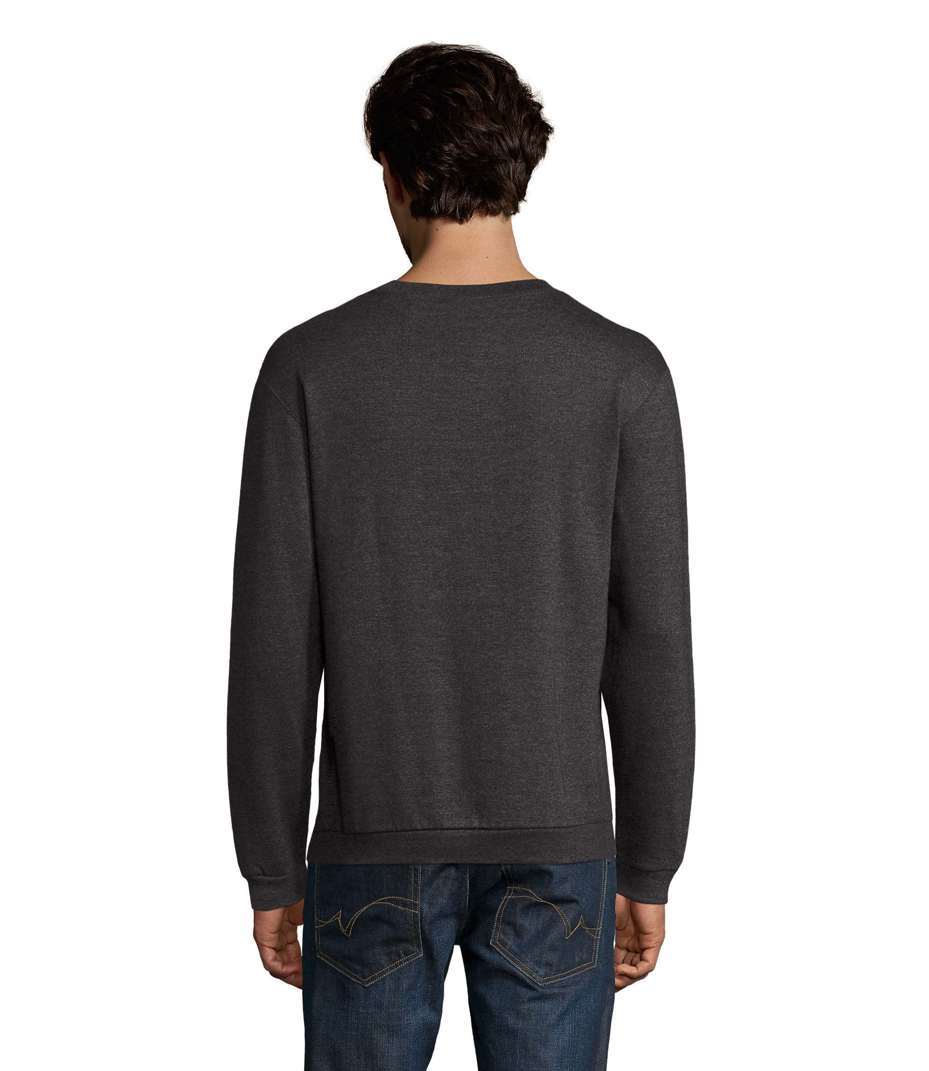 Sweat homem de cor antracite matizado