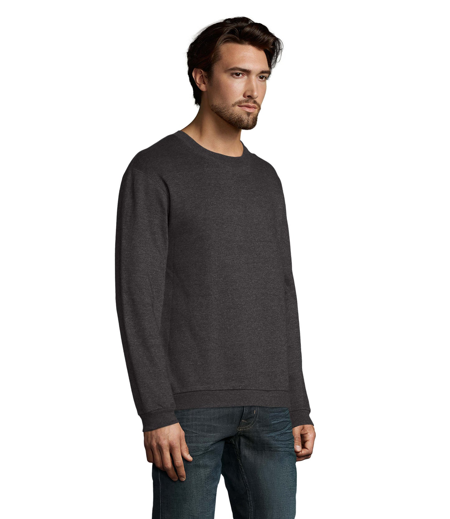 Sweat homem de cor antracite matizado