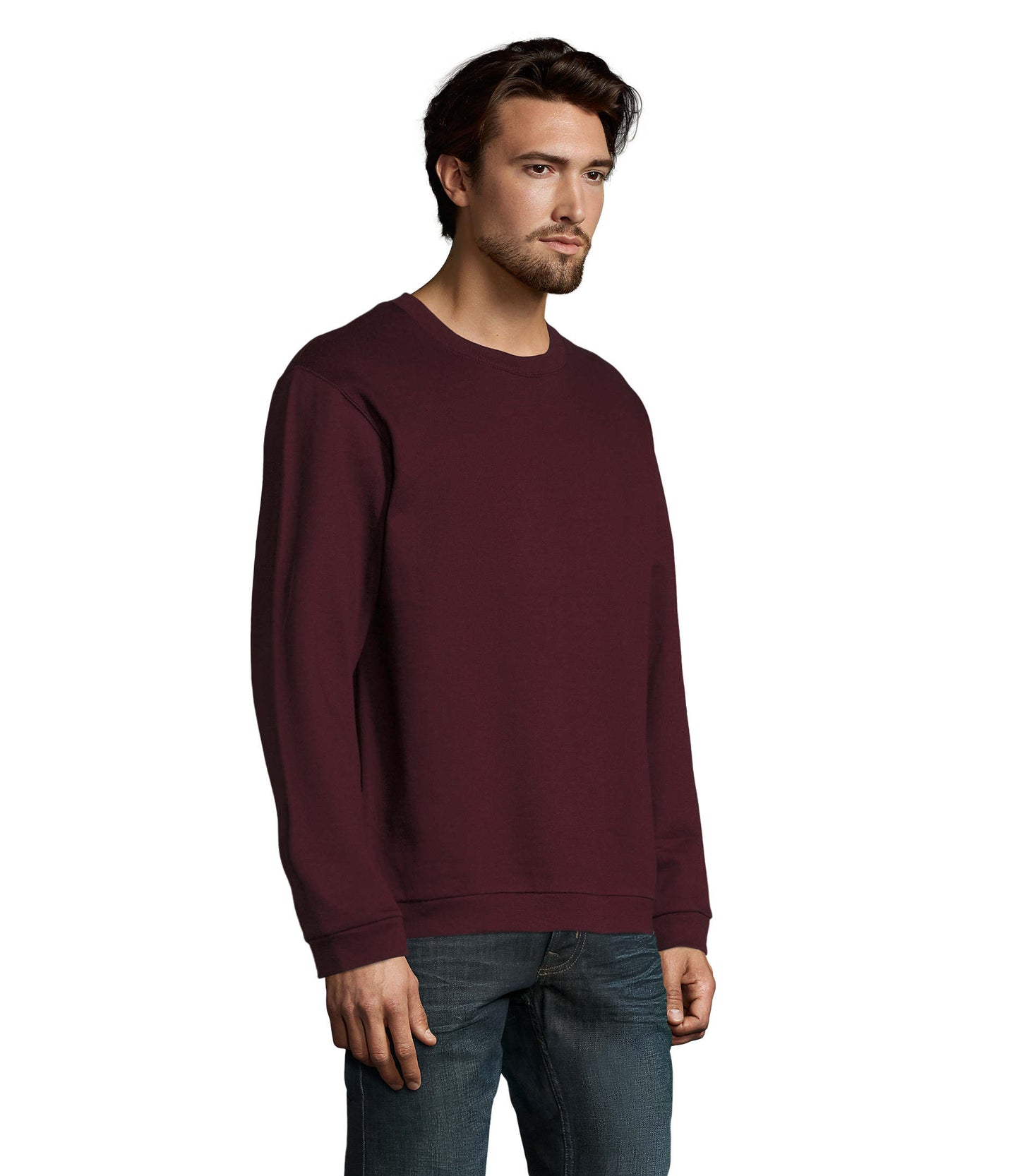 Sweat homem de cor borgonha