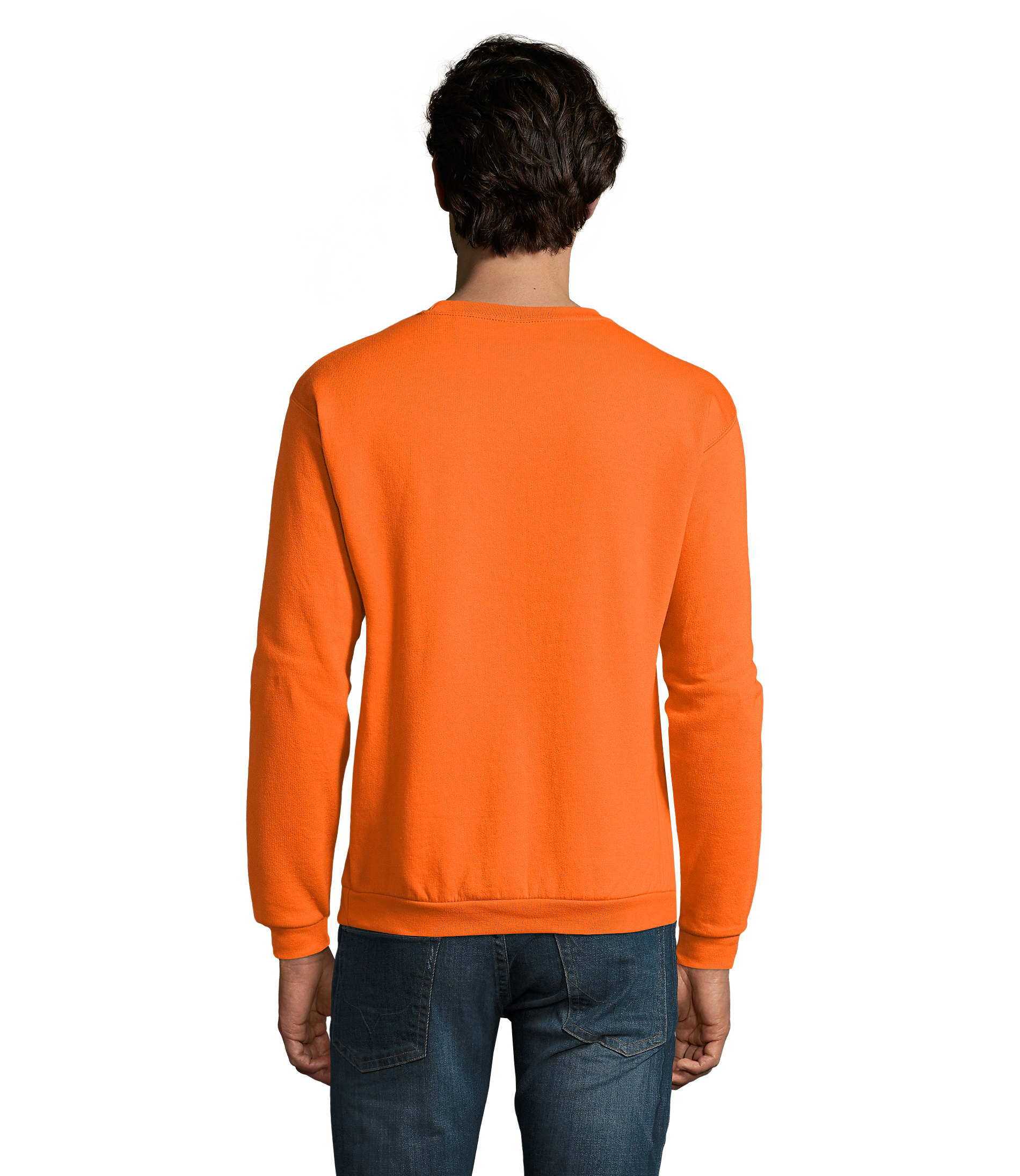 Sweat homem de cor laranja
