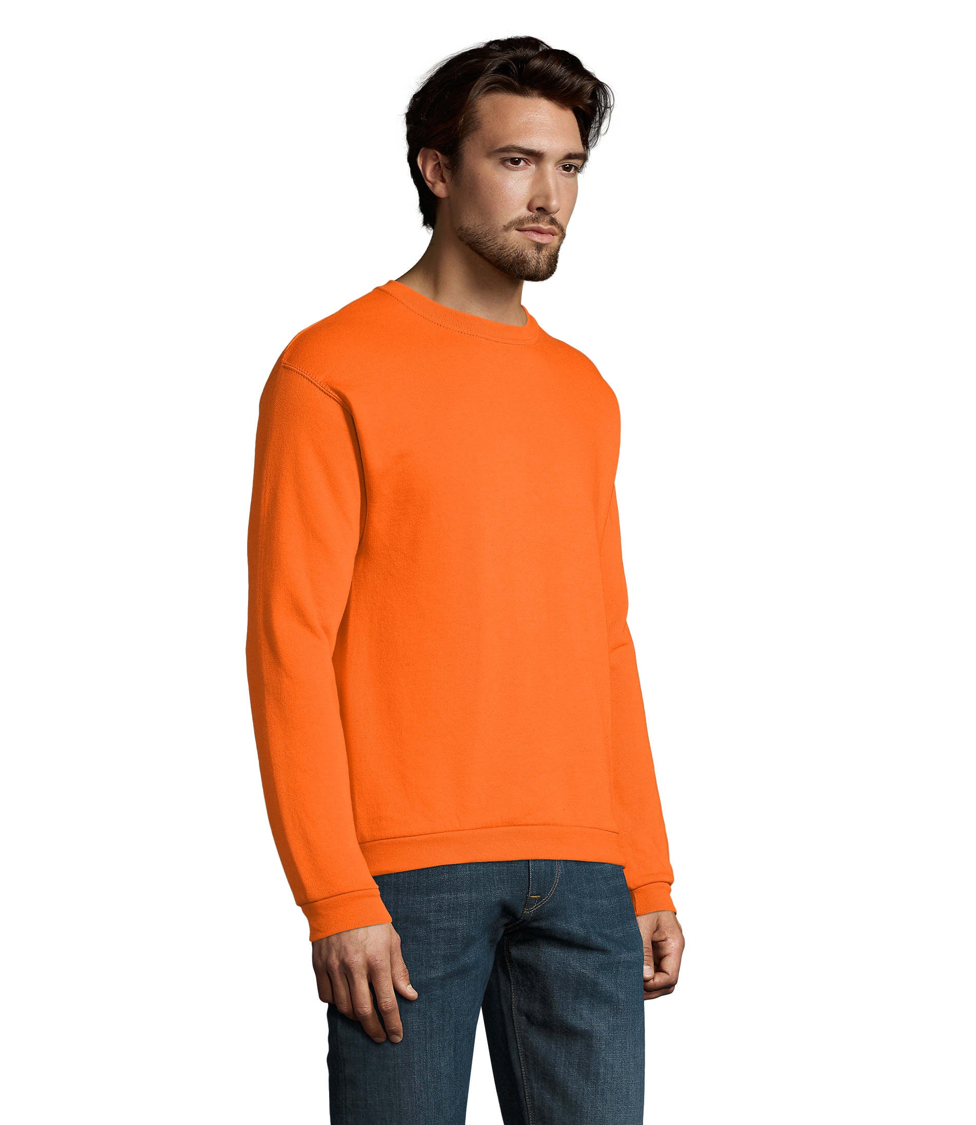 Sweat homem de cor laranja