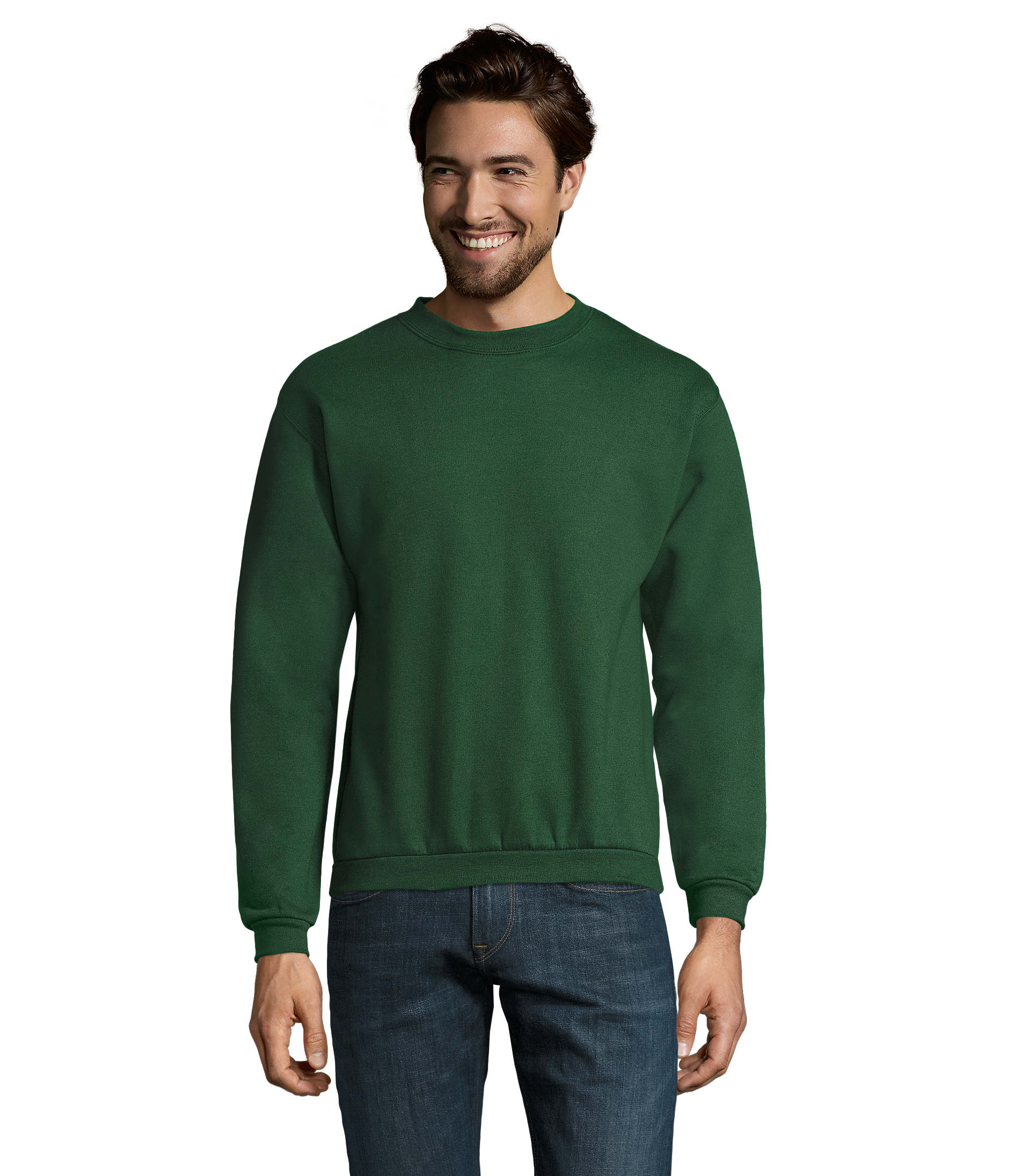 Sweat homem de cor verde garrafa