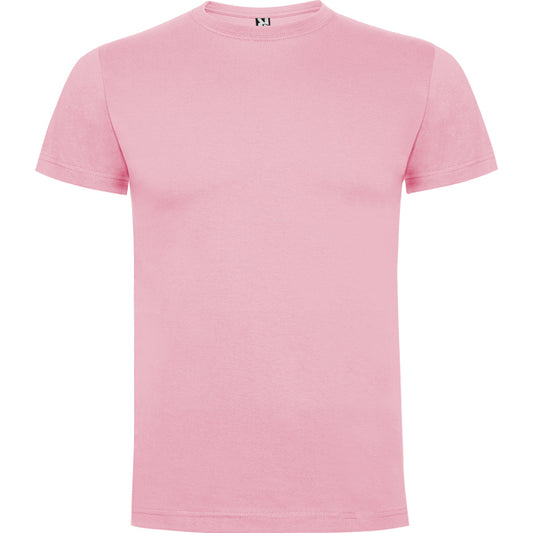 T-shirt de criança de cor rosa claro