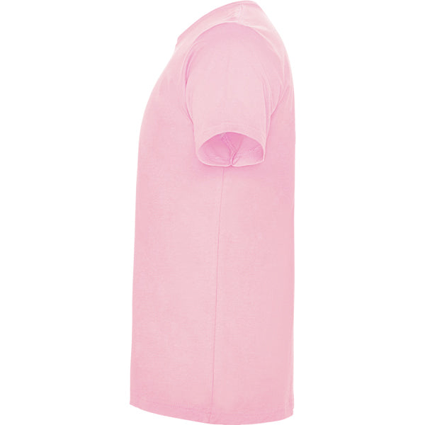 T-shirt de criança de cor rosa claro