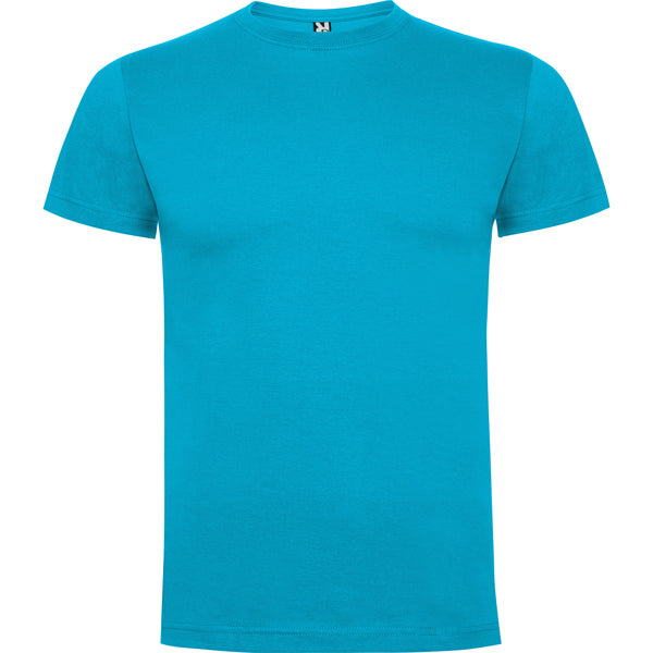 T-shirt de criança de cor azul turquesa