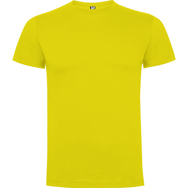 T-shirt de criança de cor amarelo