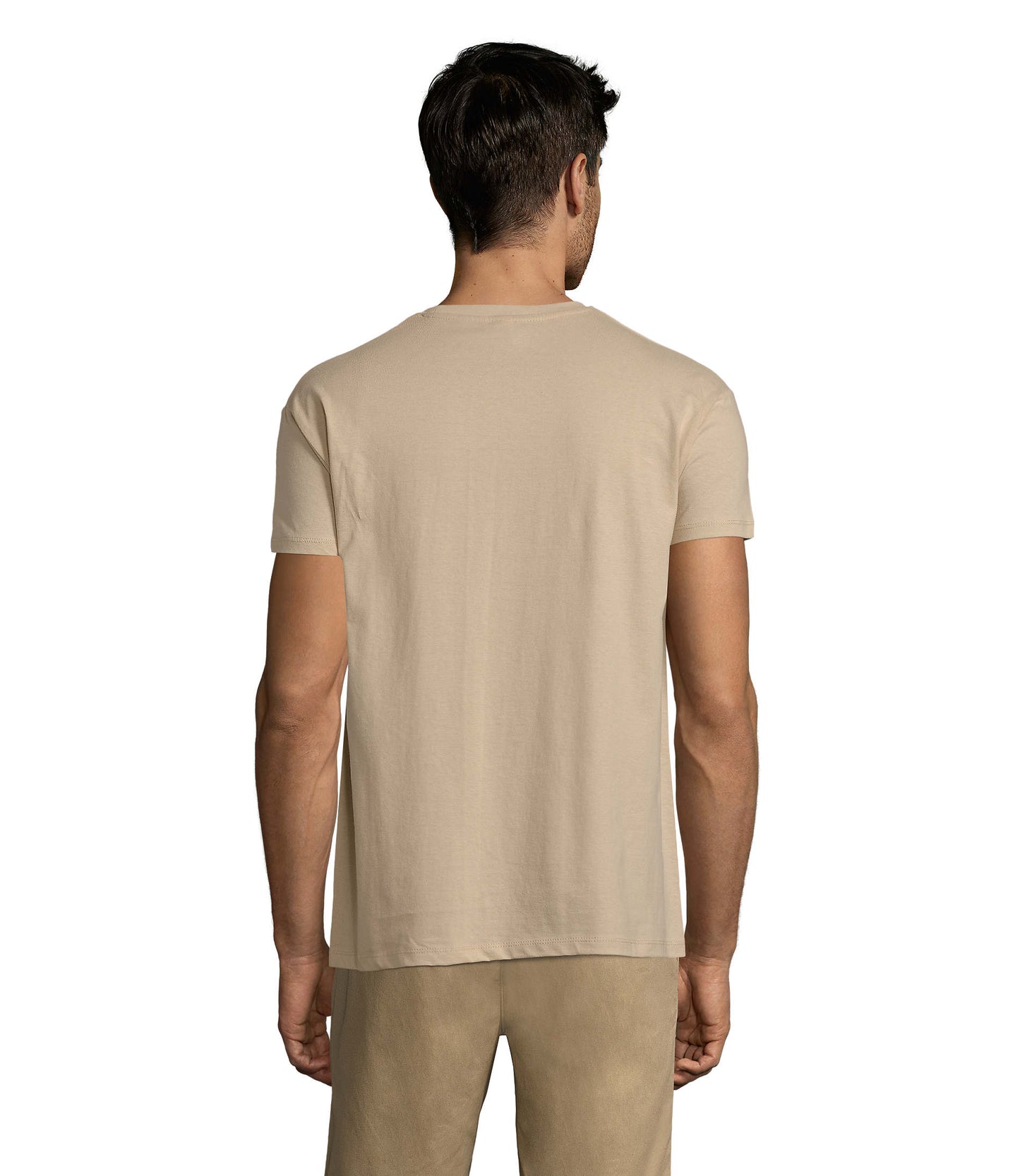 T-shirt unissexo de cor areia