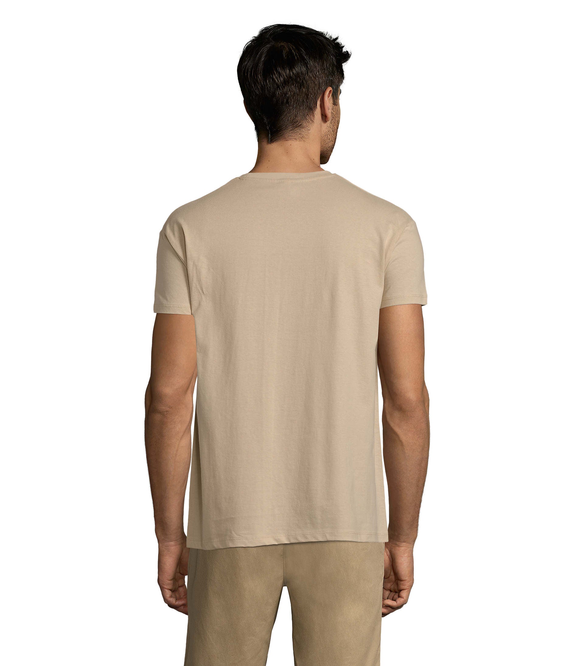 T-shirt unissexo de cor areia