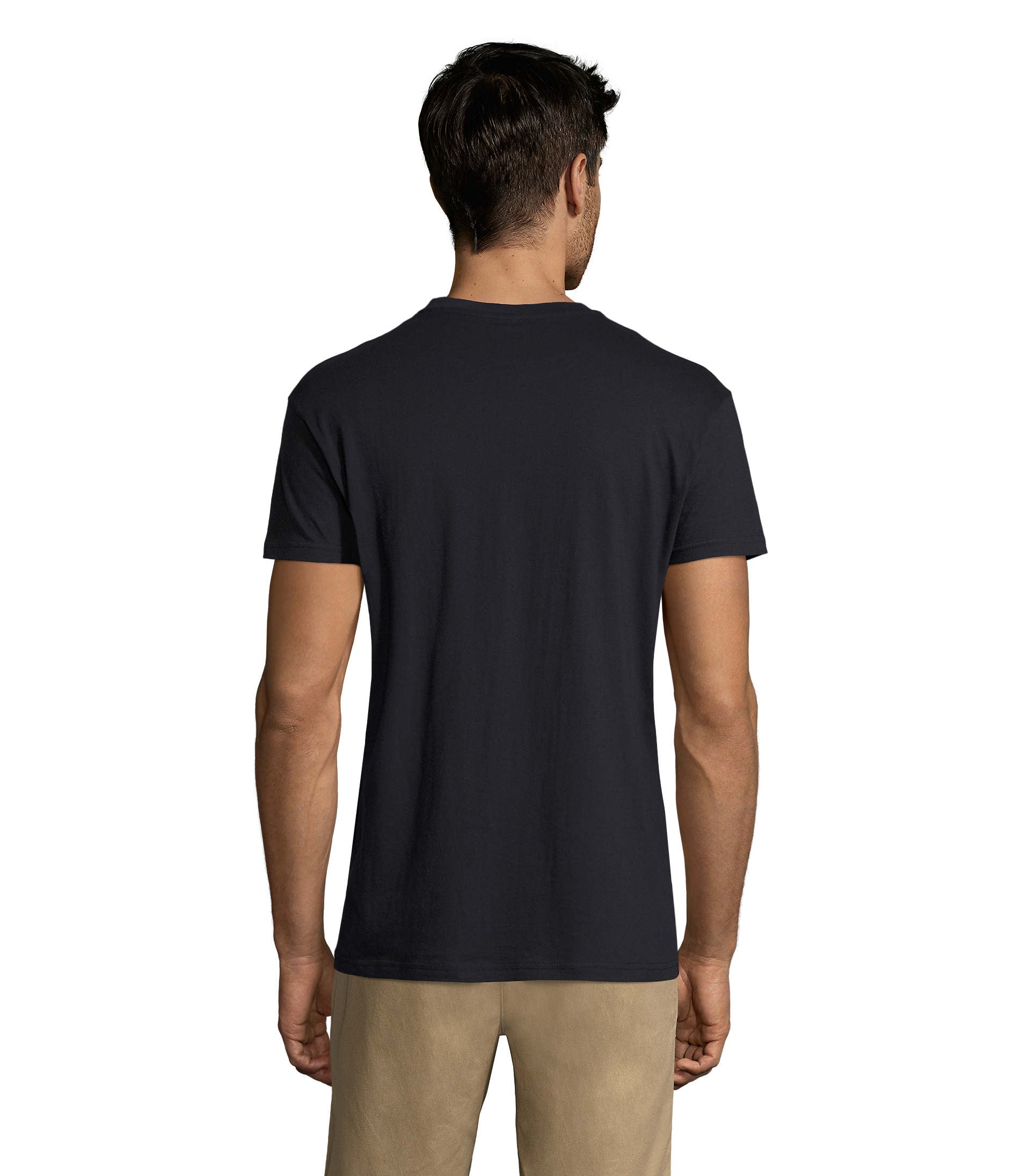 T-shirt unissexo de cor azul marinho
