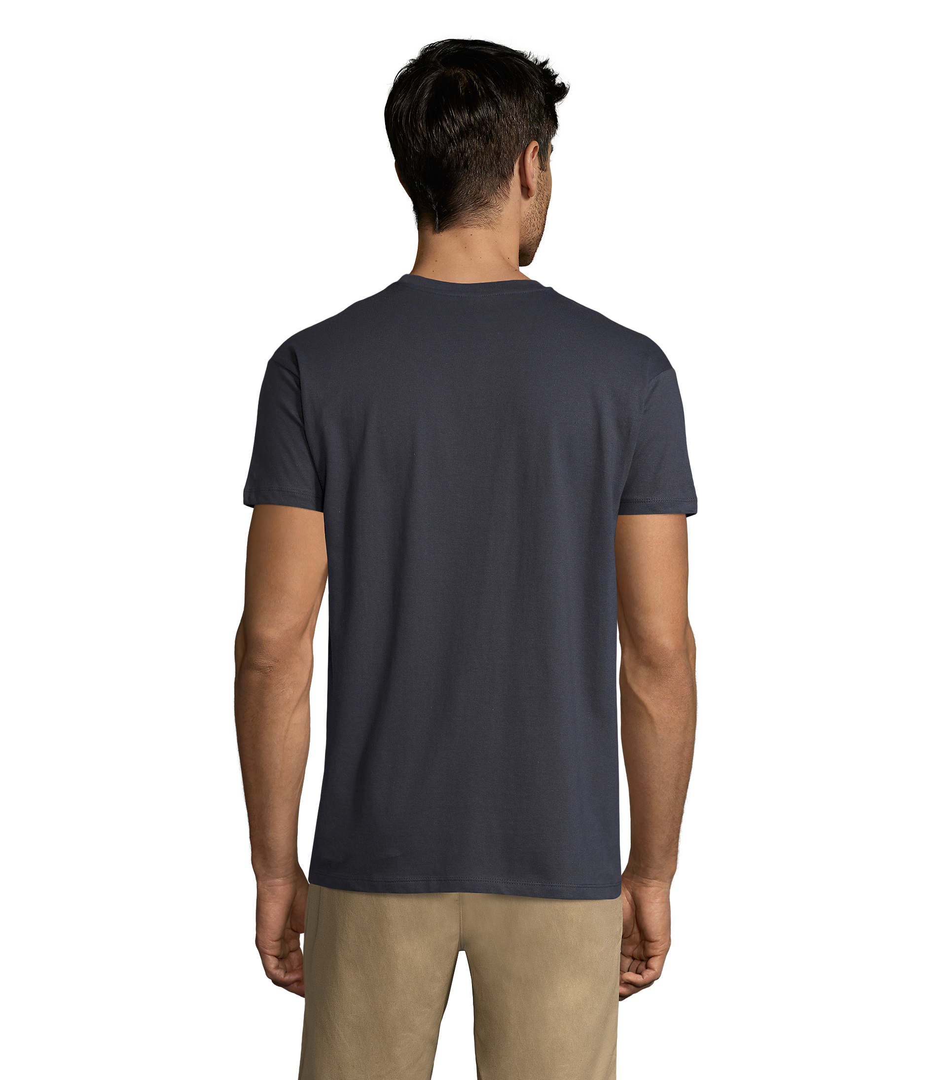 T-shirt unissexo de cor cinzento ratinho