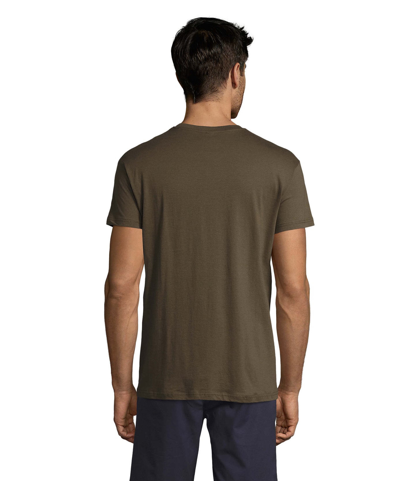T-shirt unissexo de cor tropa