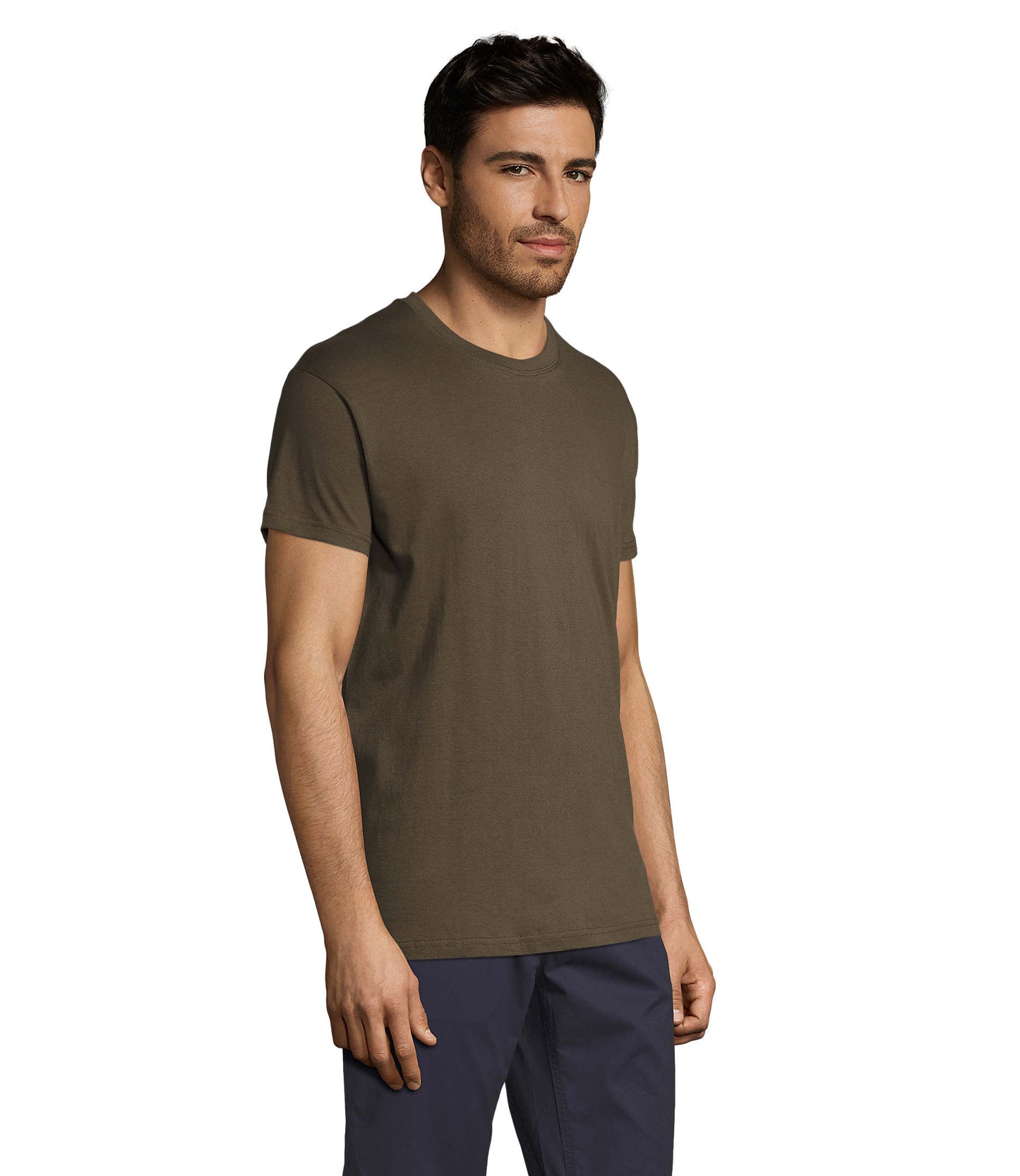 T-shirt unissexo de cor tropa