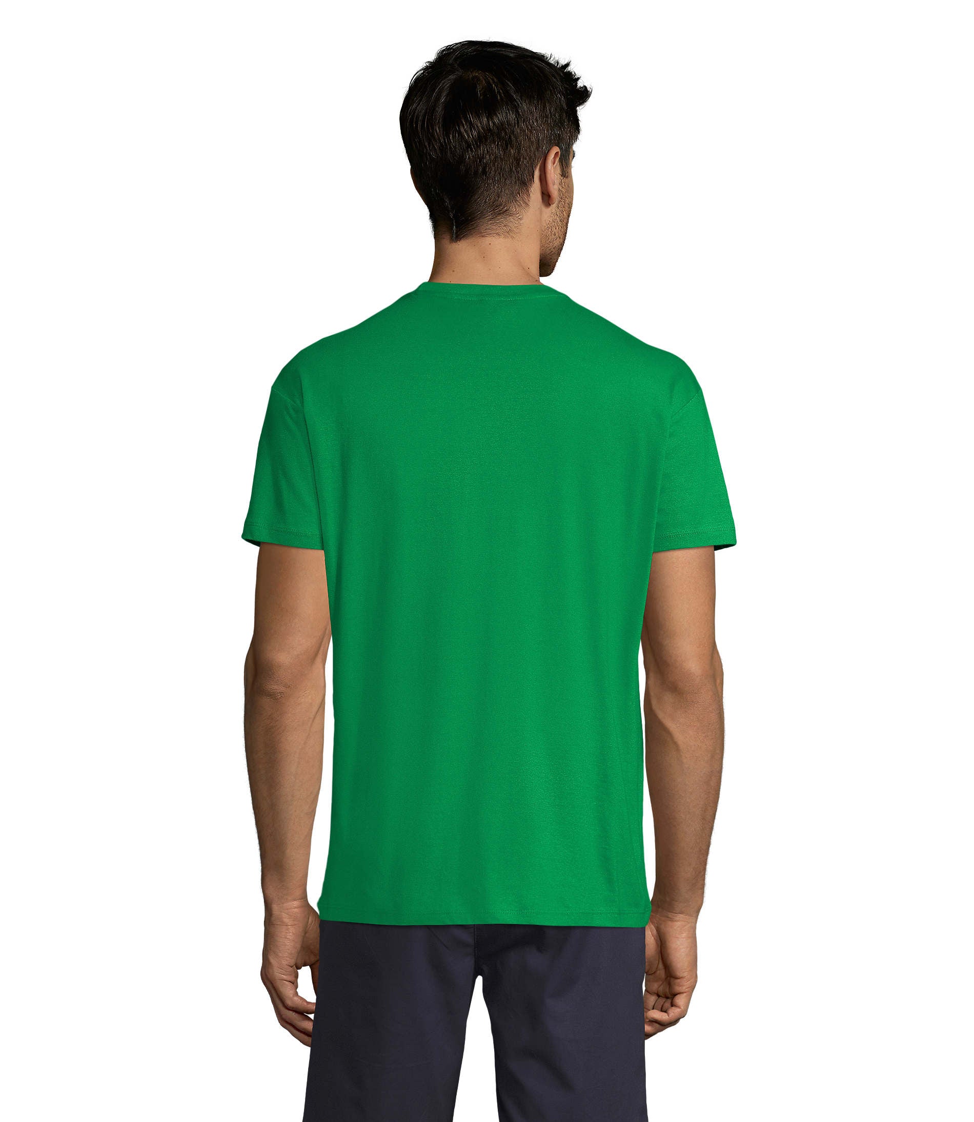 T-shirt unissexo de cor verde dos prados