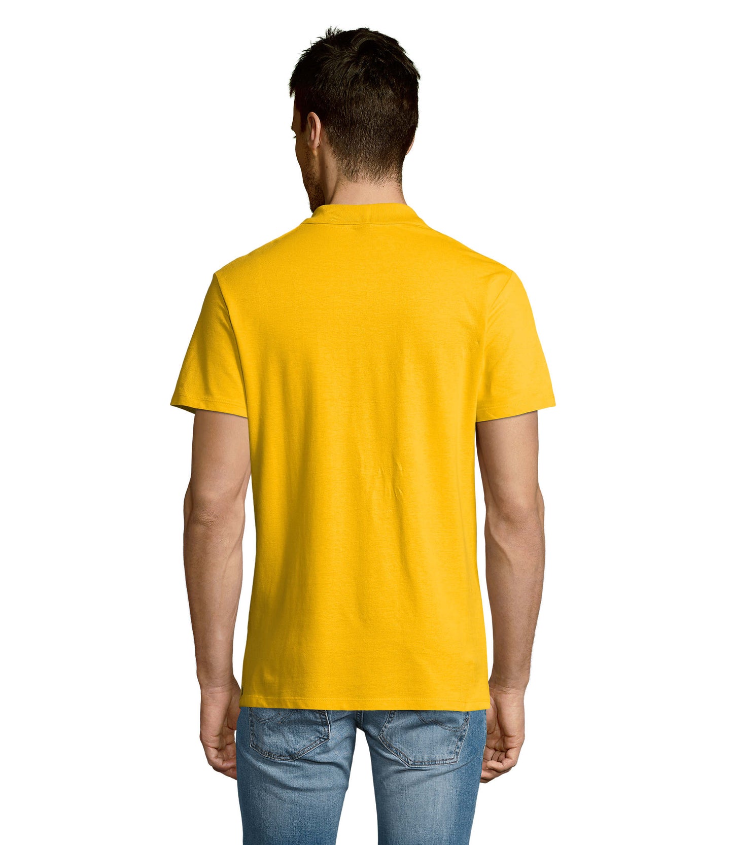 Polo homem de cor amarelo