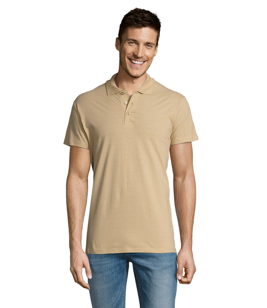 Polo homem de cor areia