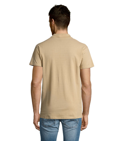 Polo homem de cor areia