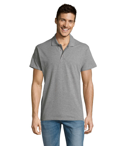Polo homem de cor cinzento matizado