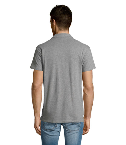 Polo homem de cor cinzento matizado