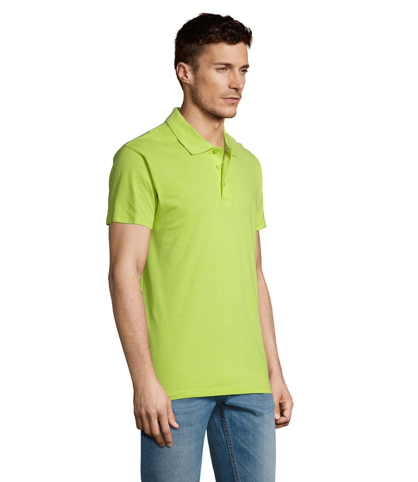 Polo homem de cor verde maçã