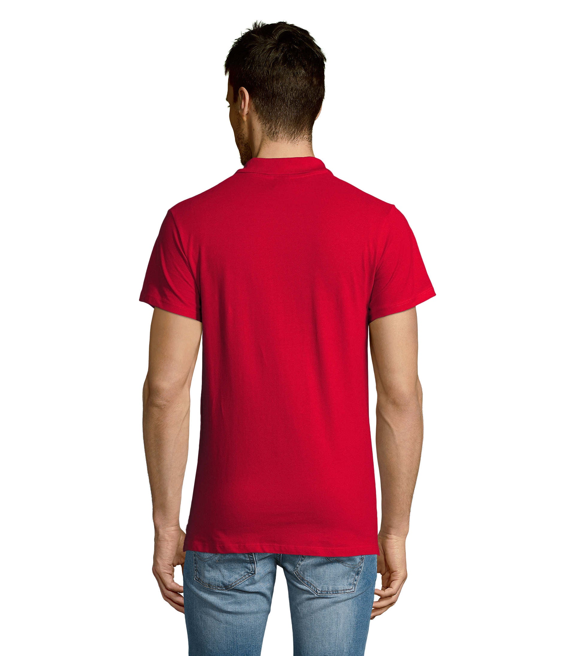 Polo homem de cor vermelho