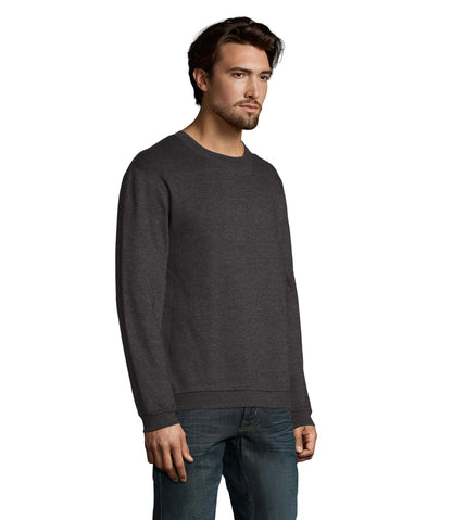 Sweat homem de cor antracite matizado
