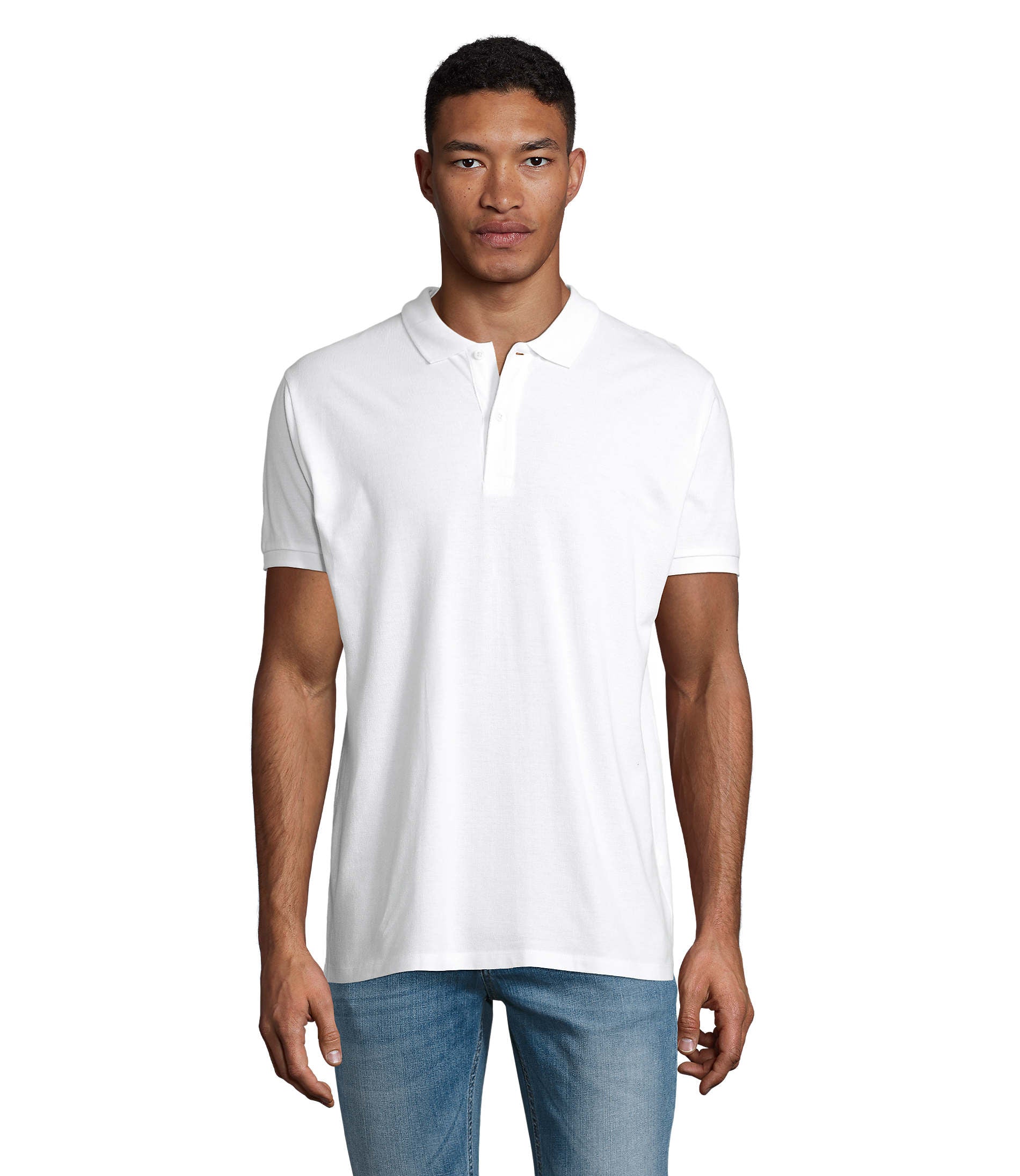 Polo homem de cor branco