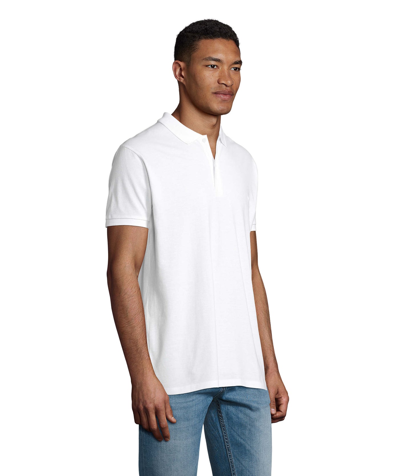 Polo homem de cor branco