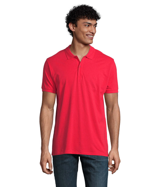 Polo homem de cor vermelho