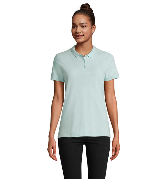 Polo senhora de cor artic blue