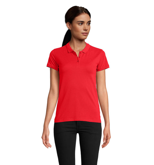 Polo senhora de cor vermelho