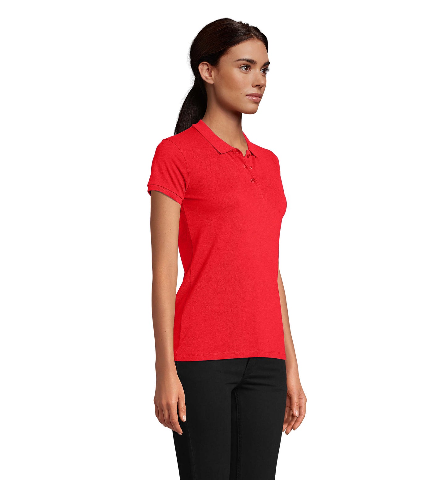 Polo senhora de cor vermelho