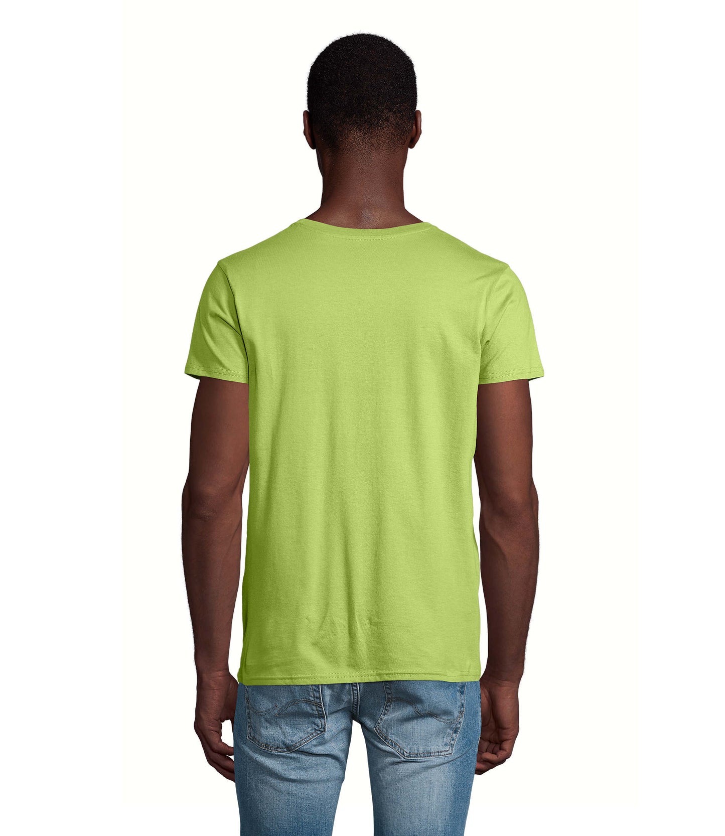 T-shirt homem jersey de cor verde maçã