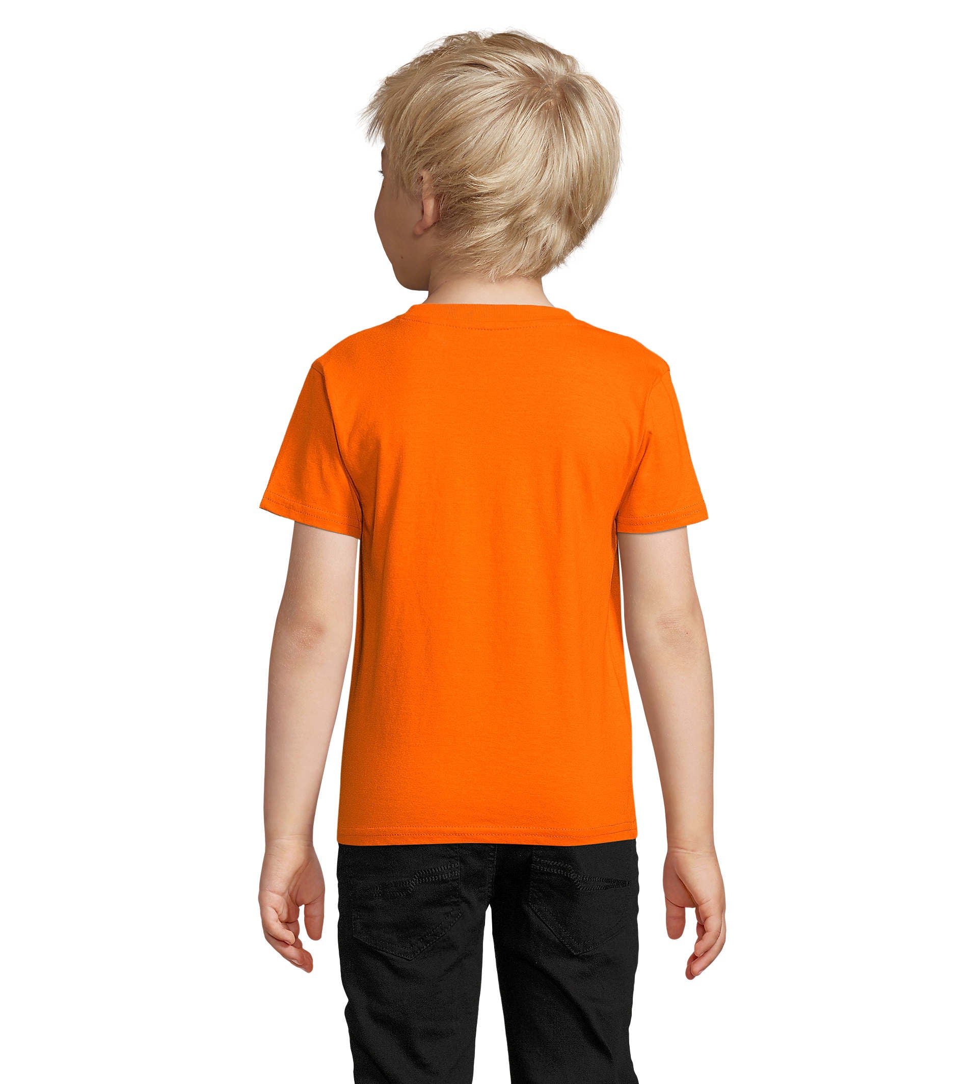 T-shirt criança jersey de cor laranja