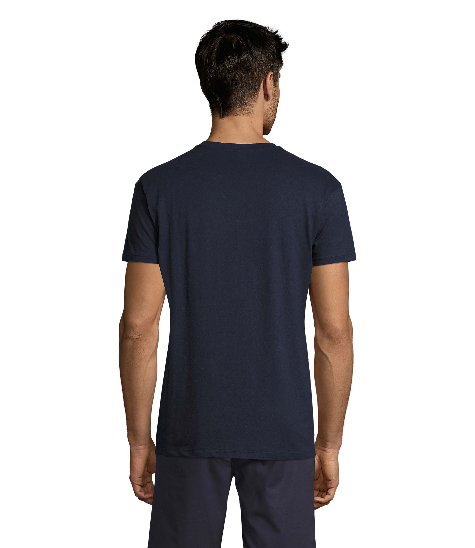 T-shirt unissexo de cor azul profundo