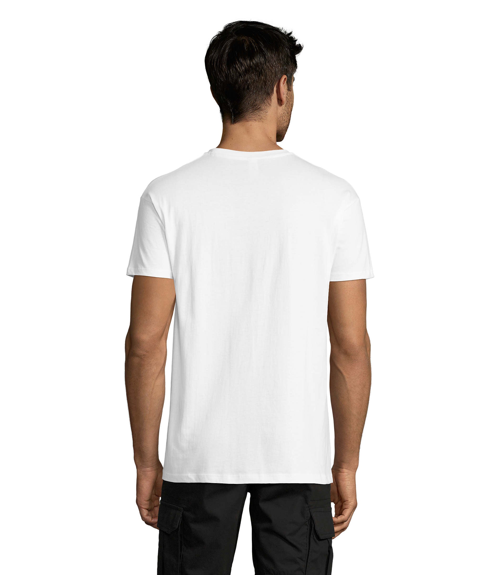 T-shirt unissexo de cor branco