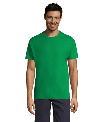 T-shirt unissexo de cor verde dos prados