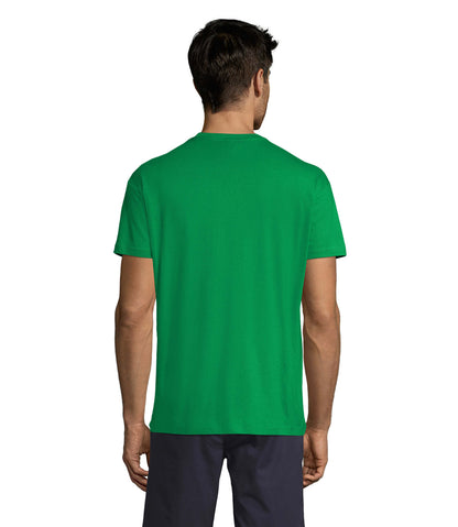 T-shirt unissexo de cor verde dos prados