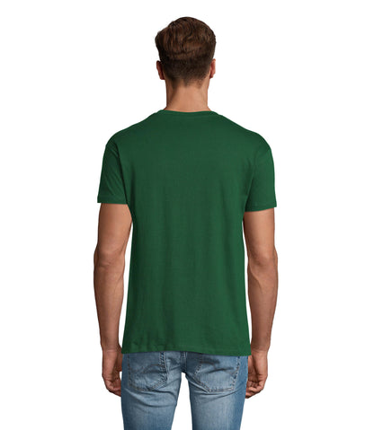 T-shirt unissexo de cor verde garrafa