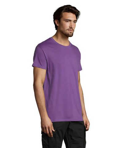 T-shirt unissexo de cor violeta claro