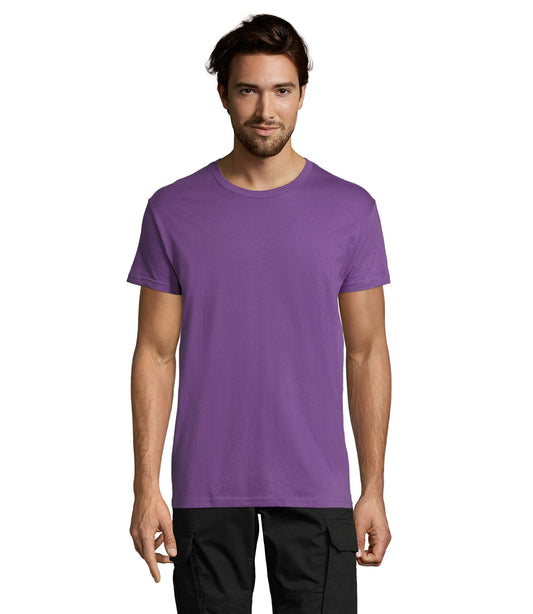 T-shirt unissexo de cor violeta claro