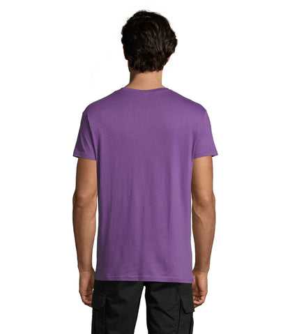 T-shirt unissexo de cor violeta claro